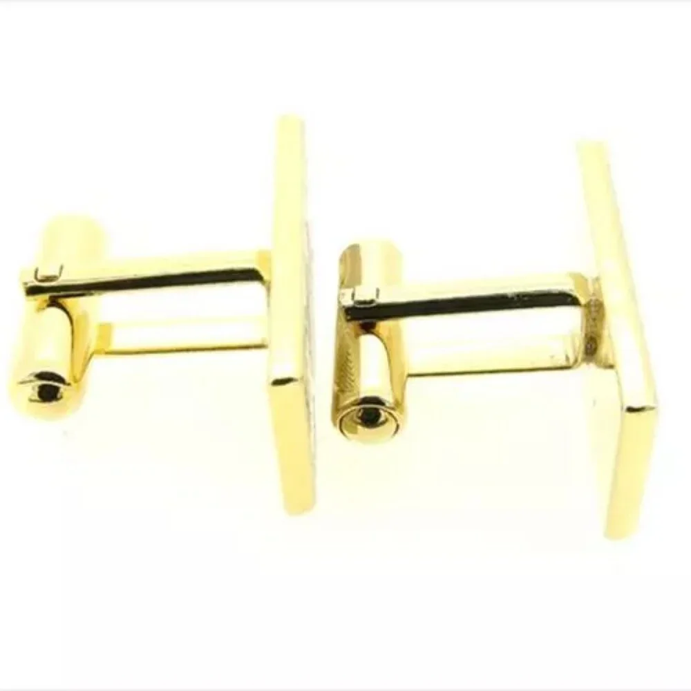 Dunhill cuffs Gold Woman unisex Authentic Used E1392